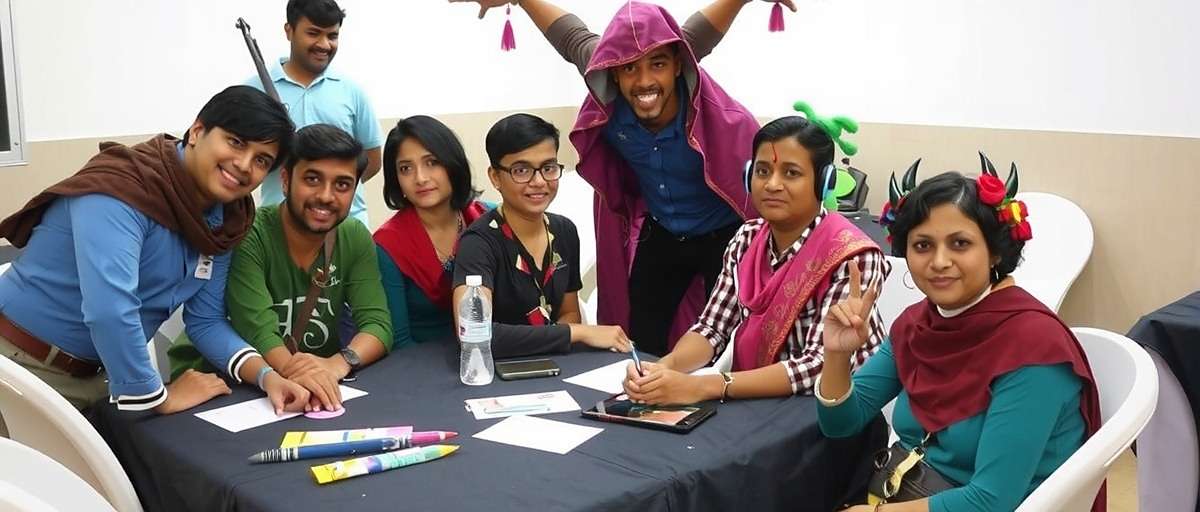 Fennel Magic Odyssey Community Meetup Fennel Magic Odyssey community meetup in Bangalore with players dressed as game characters